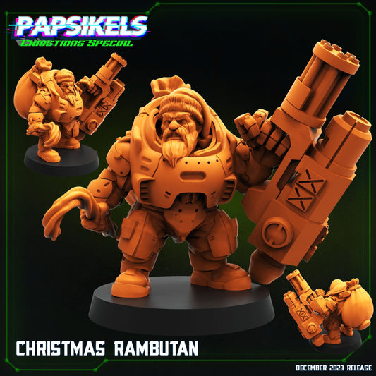Miniature Christmas Rambutan Sculpture: 12 Days of Holiday Charm for Wargaming, RPG, and 32mm Tabletop