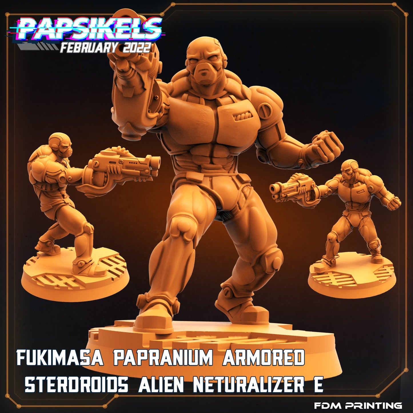 Futuristic Alien Neutralizer Miniature - 32mm Resin Sterdroid for Tabletop RPG & Sci-Fi Gaming