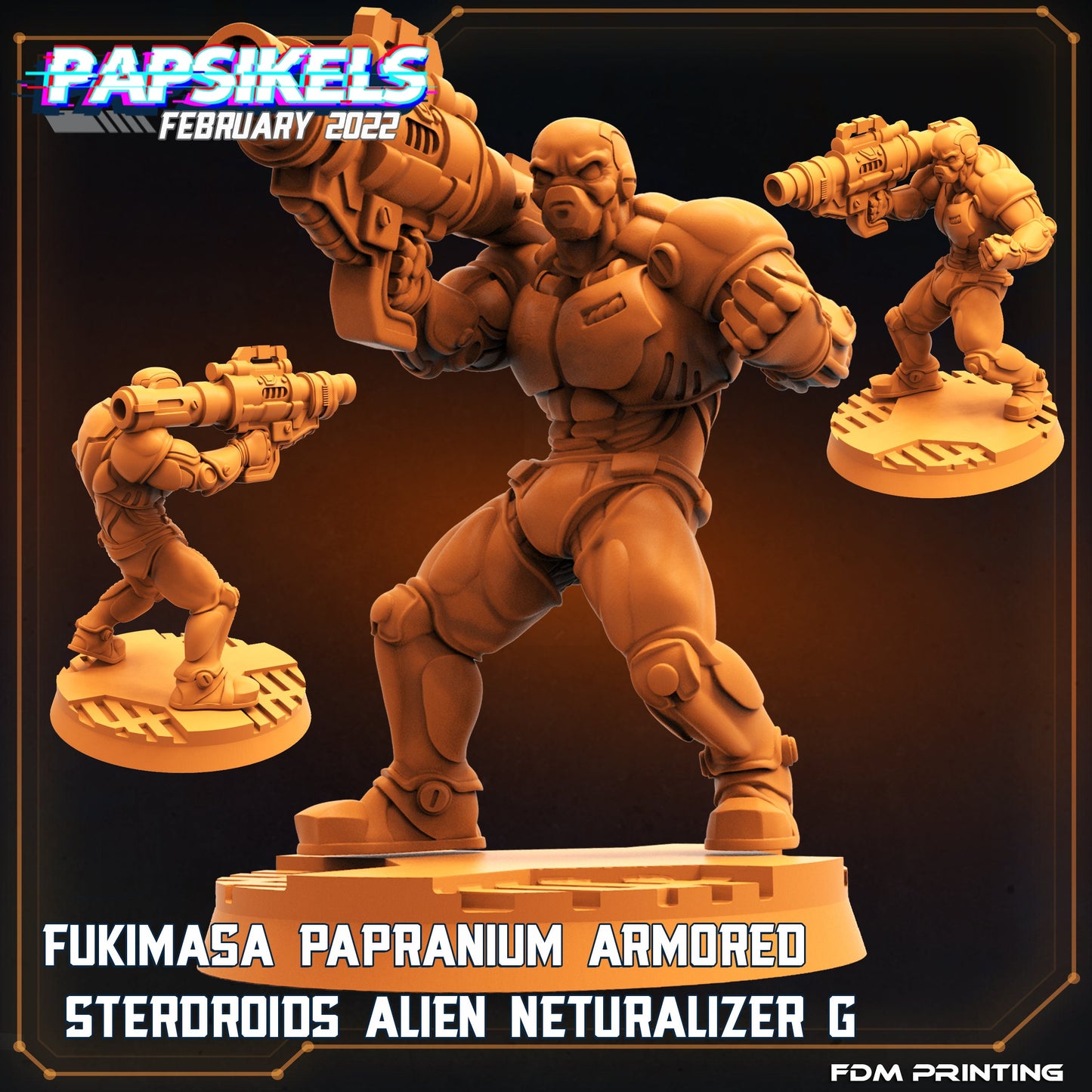 Futuristic Alien Neutralizer Miniature - 32mm Resin Sterdroid for Tabletop RPG & Sci-Fi Gaming