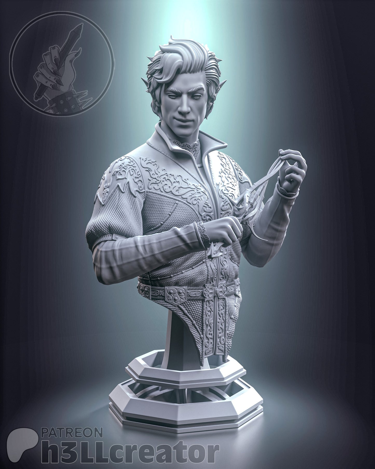 Asterion from Baldur's Gate 3 (fan art) | Full Model or Bust | Miniature scale 1:12 | h3LL Creator | DIY Model Kit