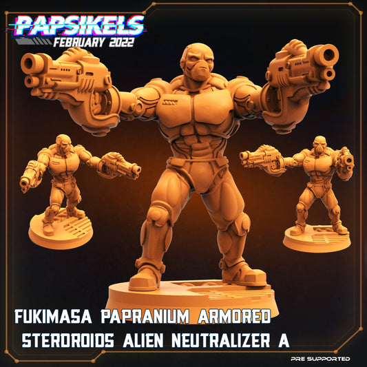 Futuristic Alien Neutralizer Miniature - 32mm Resin Sterdroid for Tabletop RPG & Sci-Fi Gaming