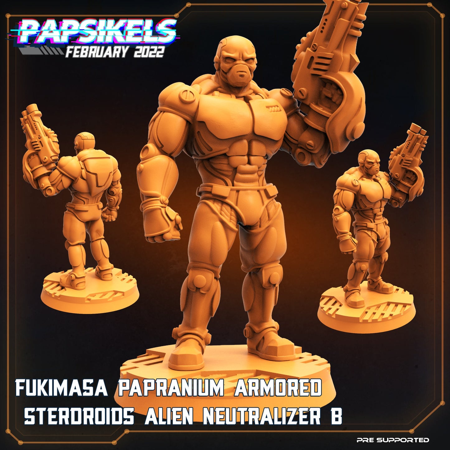 Futuristic Alien Neutralizer Miniature - 32mm Resin Sterdroid for Tabletop RPG & Sci-Fi Gaming