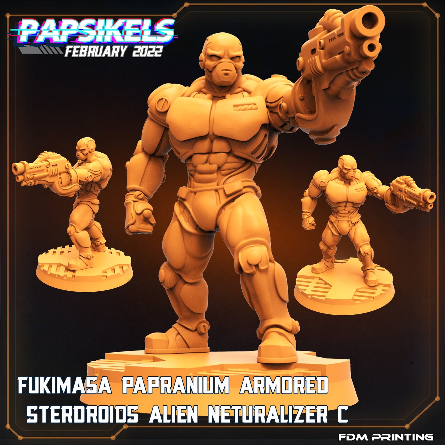 Futuristic Alien Neutralizer Miniature - 32mm Resin Sterdroid for Tabletop RPG & Sci-Fi Gaming