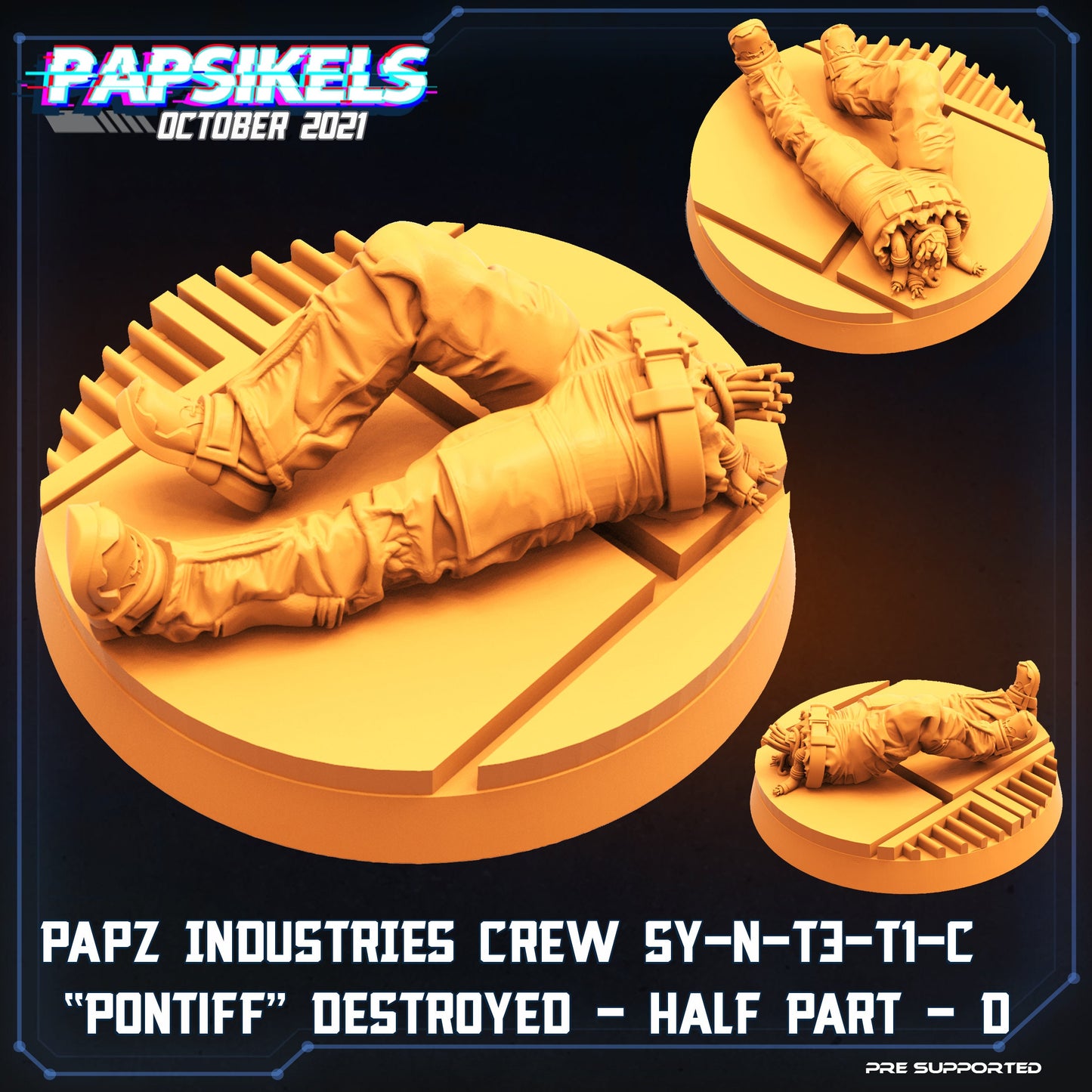 Aliens Vs Humans, Papz Industries Crew SY-N-T3-TI-C Pontiff / Bishop , Papsikels, 32mm Mini