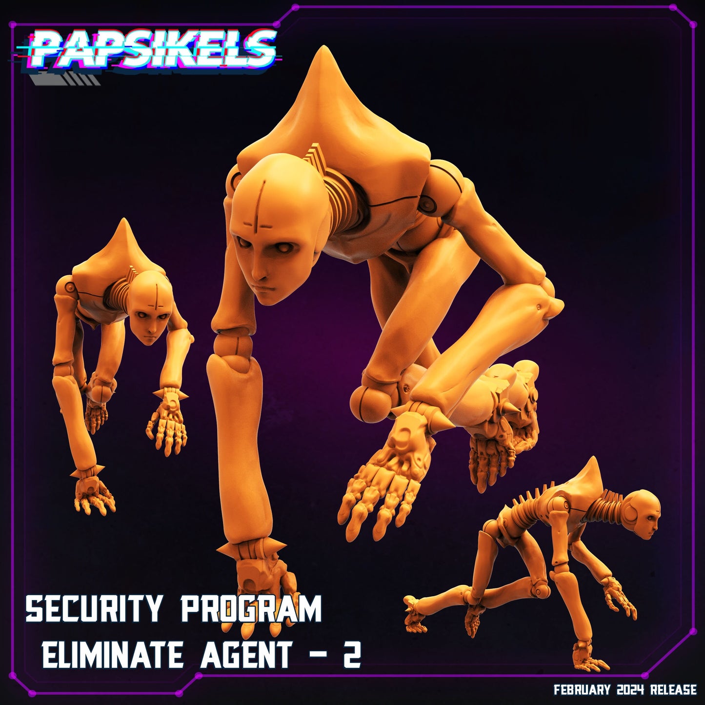 Cyberpunk, Security Program Eliminate Agents - Blame Anime, Papsikels, 32mm Mini