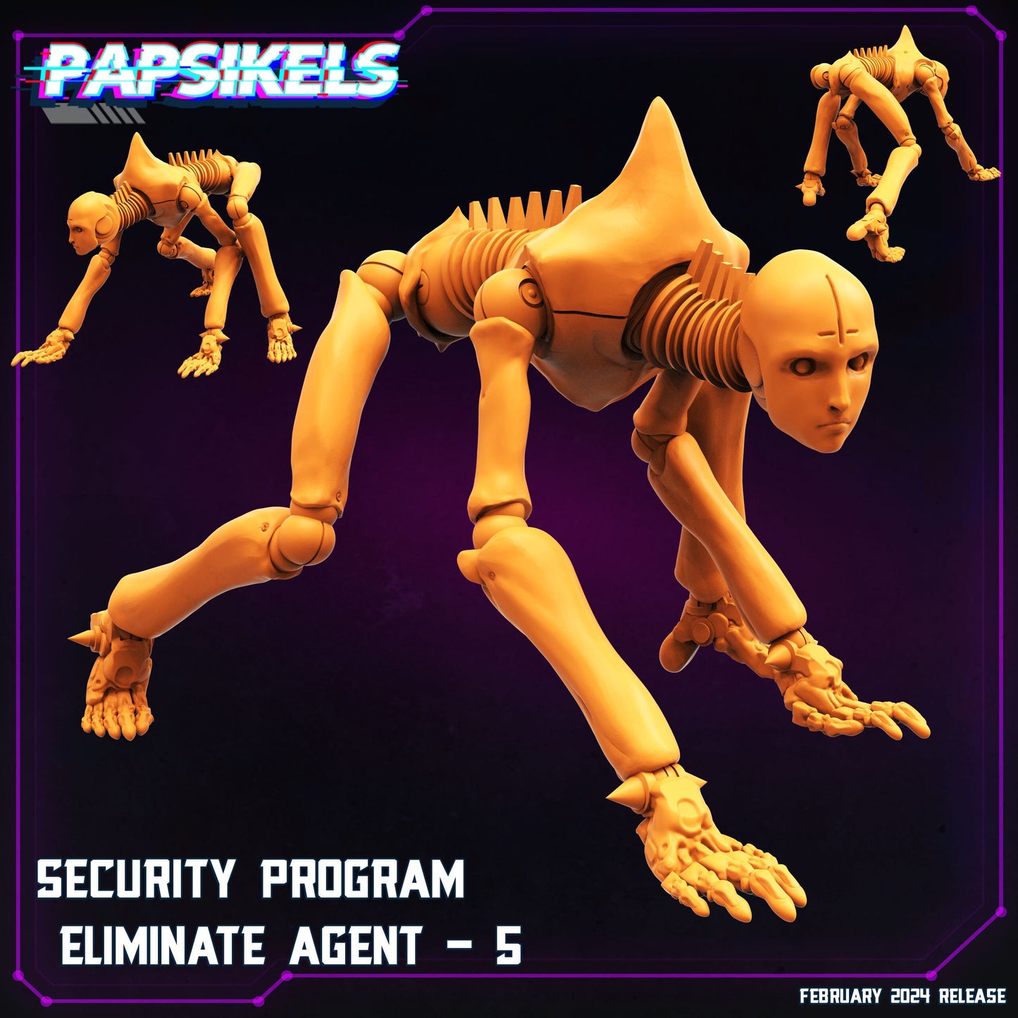 Cyberpunk, Security Program Eliminate Agents - Blame Anime, Papsikels, 32mm Mini