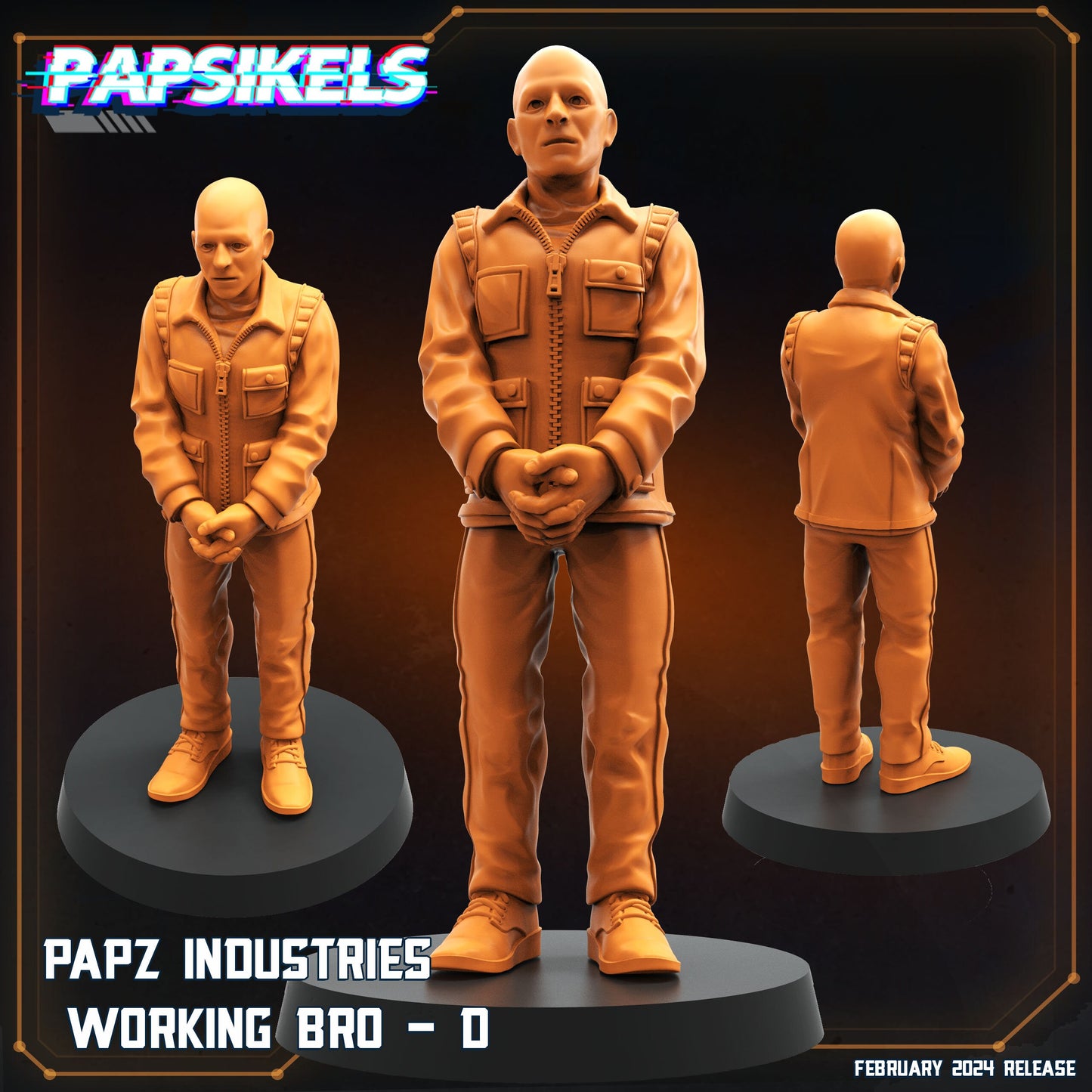 Aliens Vs Humans, Working Bros Set 1 / Working Joes , Papsikels, 32mm Mini