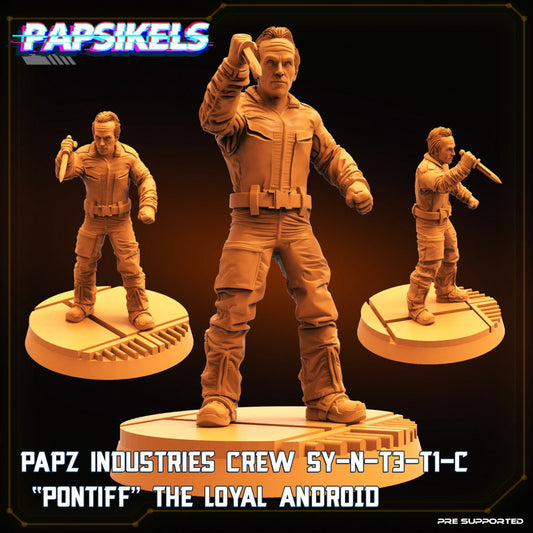 Papz Industries Crew SY-N-T3-TI-C Pontiff The Loyal Android, Papsikels, 32mm Mini