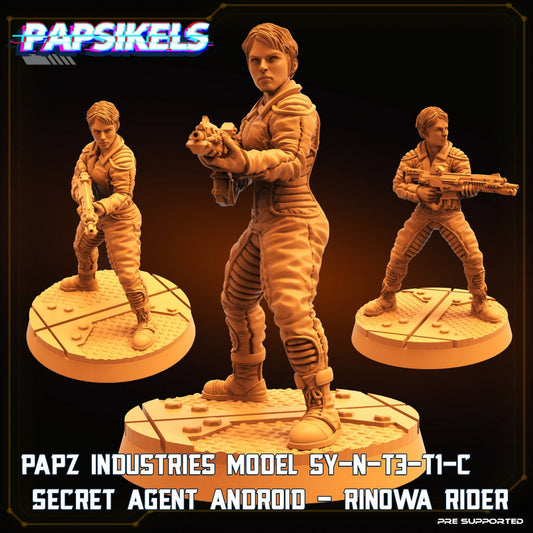 Papz Industries Model SY-N-T3-TI-C Secret Agent - Rinowa Rider , Papsikels, 32mm Mini