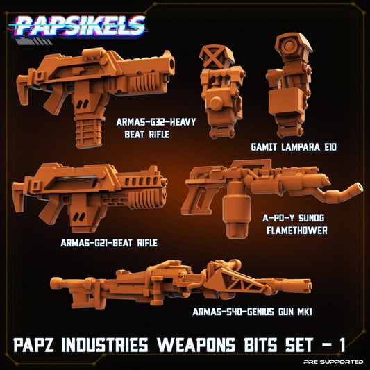 Papz Industries Weapons Bits Set 1, Papsikels, 32mm Mini