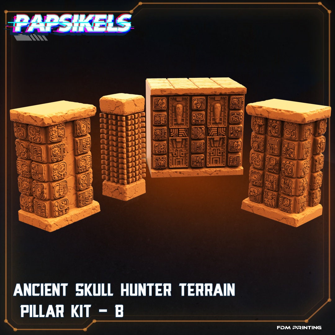 Ancient Ckull Hunters Modular Terrain , Resin Miniature - Tabletop miniature - 32mm