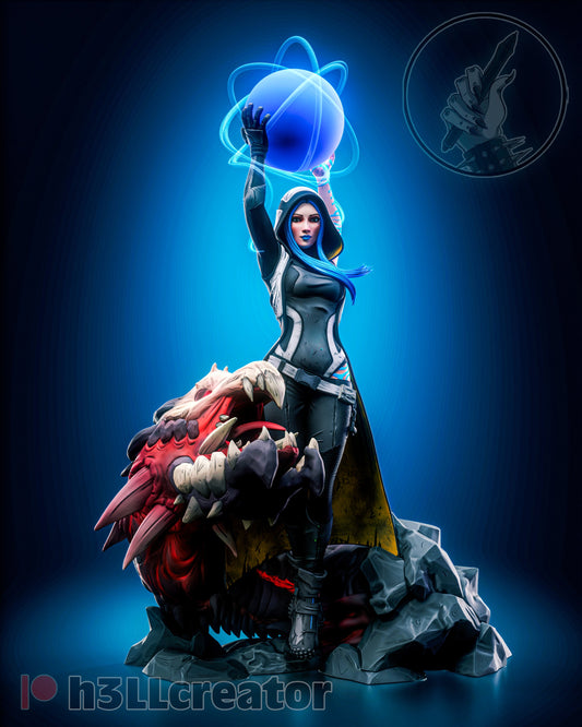 Maya from Borderlands 3 (fan art) | Miniature scale 1:15 | h3LL Creator | DIY Model Kit