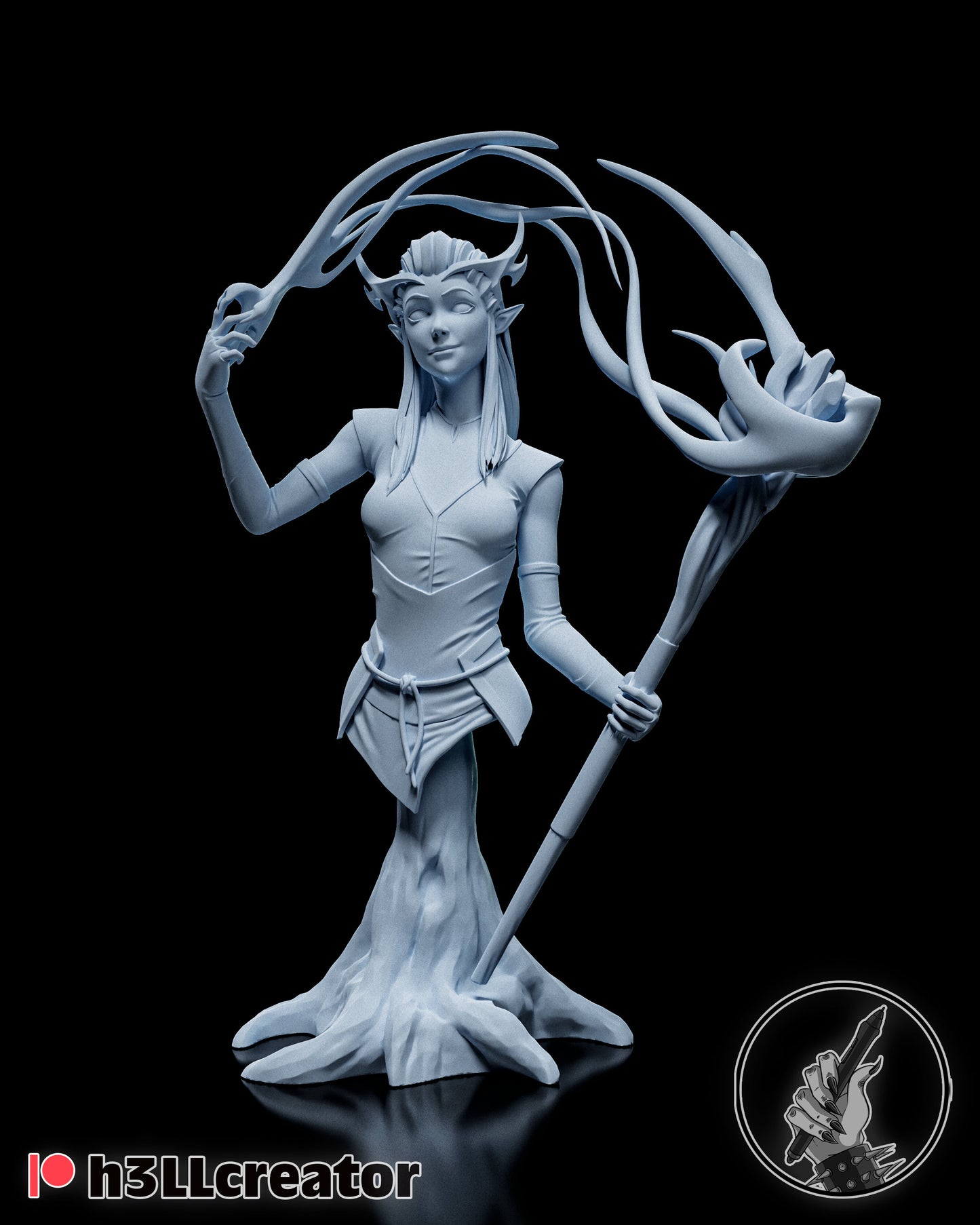 Keyleth Miniature DIY Model Kit - Critical Role Fan Art, 1:15 Scale, Legends of Vox Machina