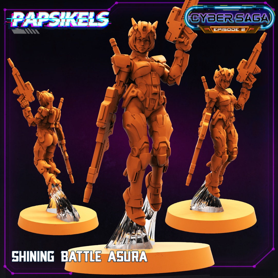 Cyberpunk, Cybersaga Shining Battle Asura, Papsikels, 32mm Mini