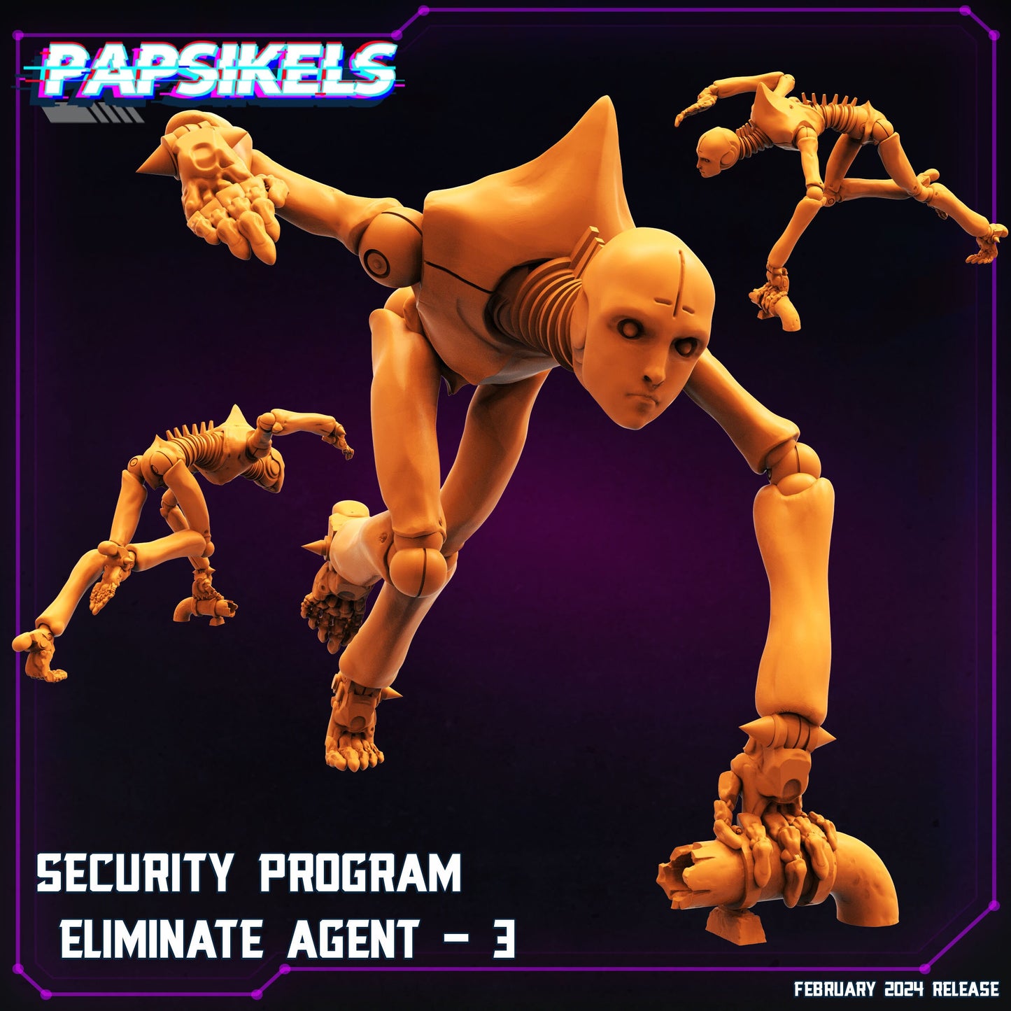 Cyberpunk, Security Program Eliminate Agents - Blame Anime, Papsikels, 32mm Mini