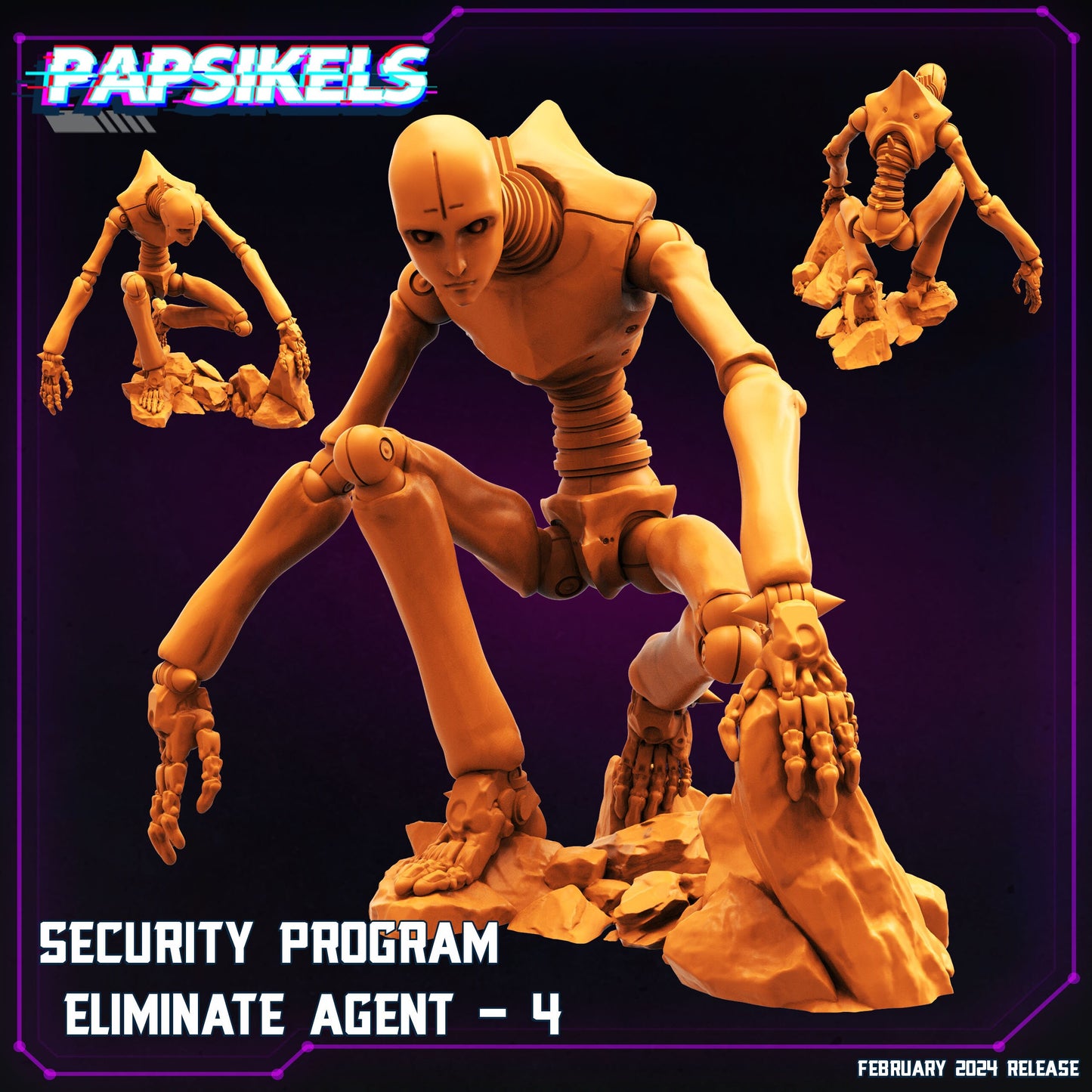 Cyberpunk, Security Program Eliminate Agents - Blame Anime, Papsikels, 32mm Mini