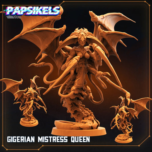 Gigerian Mistress Queen, Papsikels, Resin Miniature