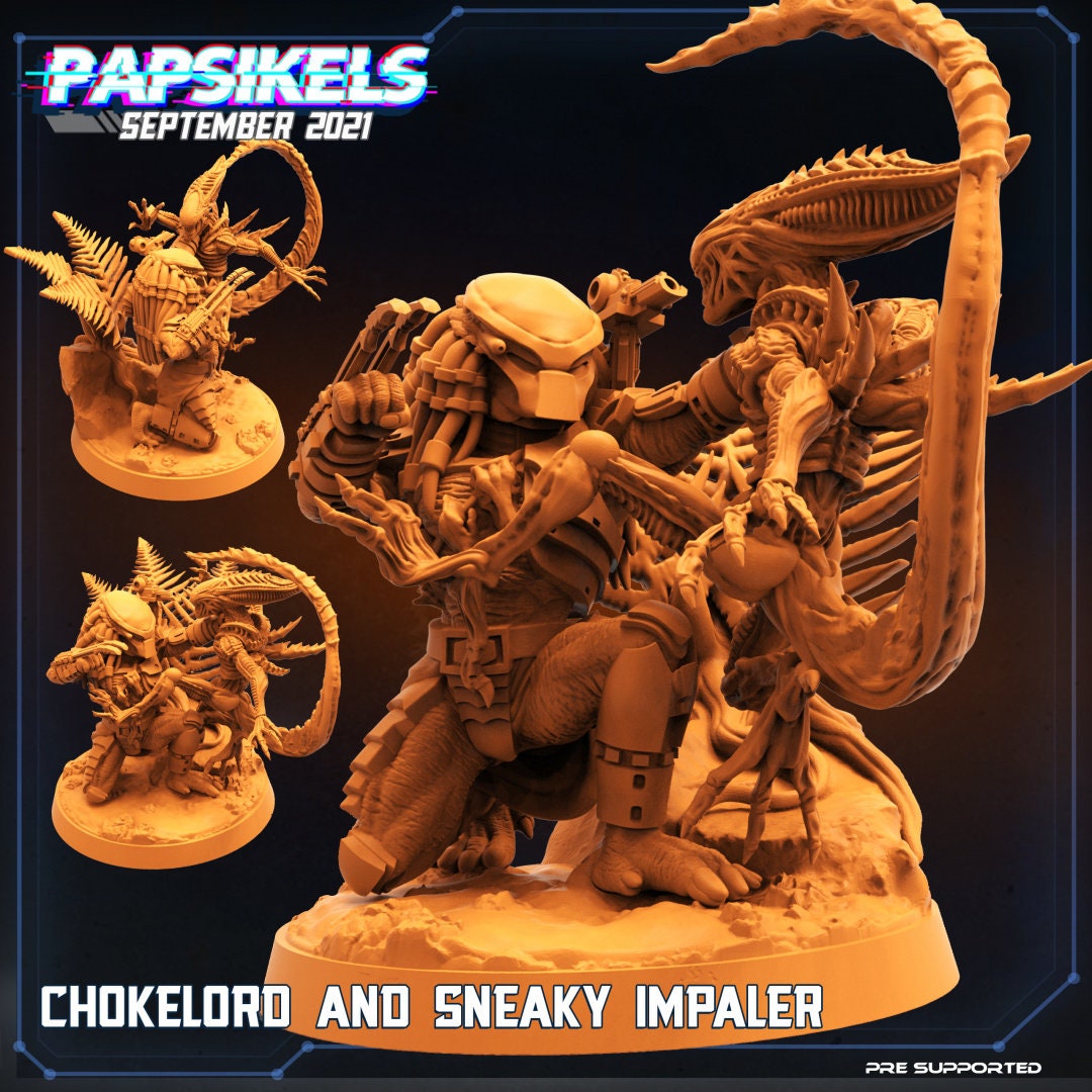 Skull Hunters - Sergio Lo Clan - Choke Apprentices, Papsikels, Resin - Tabletop miniature - 32mm