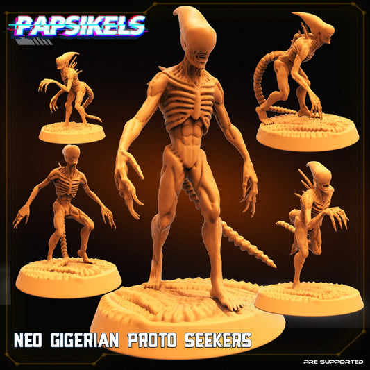 Neo Gigerian Proto Seekers, Papsikels, 32mm Mini