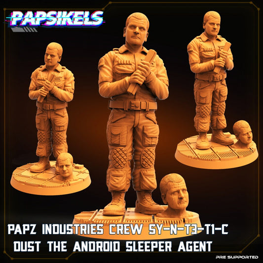 Papz Industries Crew SY-N-T3-TI-C Dust The Android Sleeper Agent, Papsikels, 32mm Mini