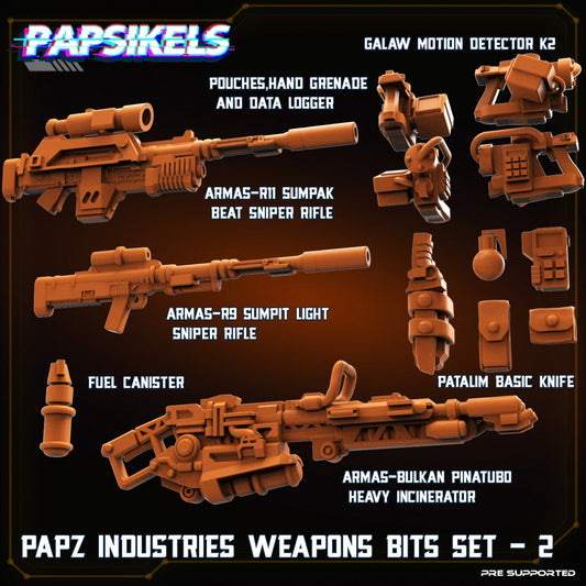Papz Industries Weapons Bits Set 2, Papsikels, 32mm Mini