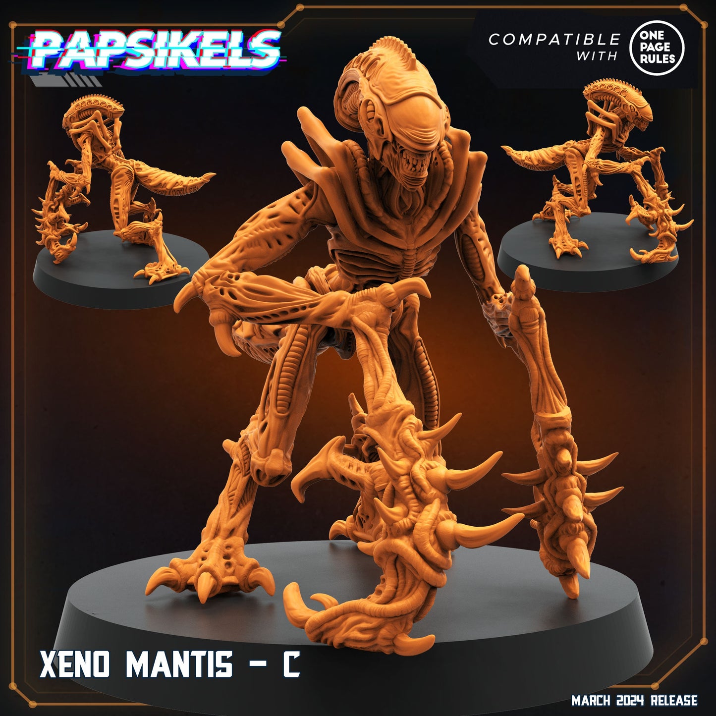 Xeno Mantis - Aliens, Papsikels, 32mm Mini