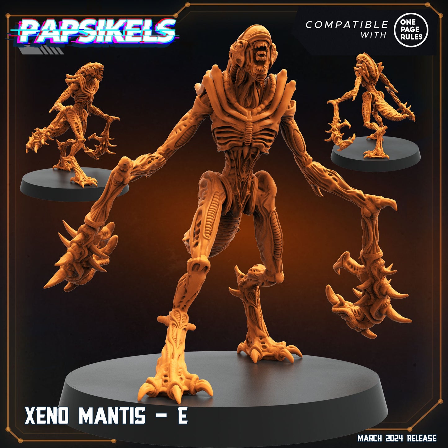 Xeno Mantis - Aliens, Papsikels, 32mm Mini