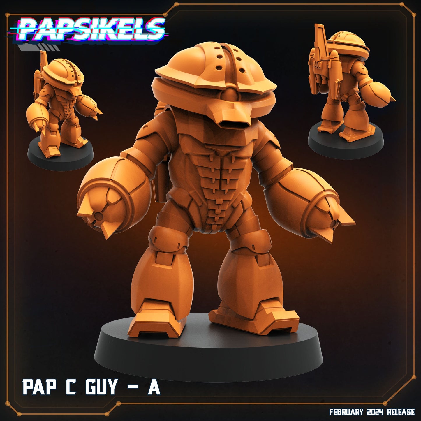 Pap C Guy | 8 Days of February | Papsikels, Resin Miniature - Tabletop Miniature - 32mm