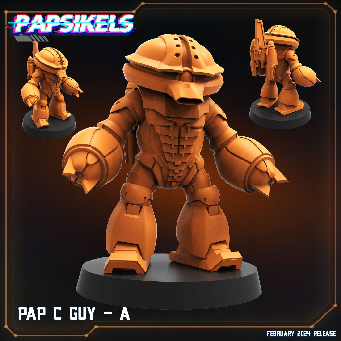 Pap C Guy | 8 Days of February | Papsikels, Resin Miniature - Tabletop Miniature - 32mm