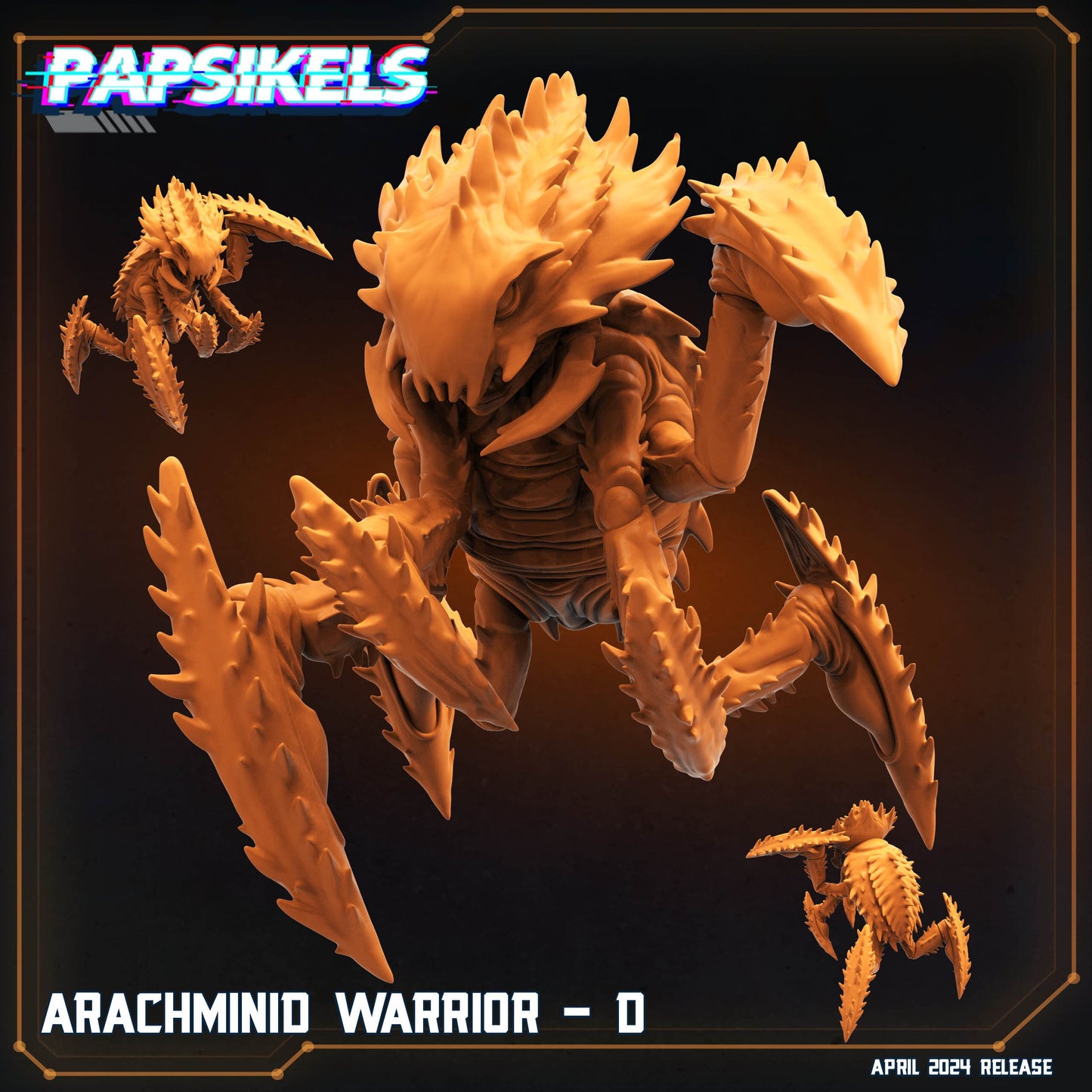 Arachminid Warriors | Dropship Troopers | Papsikels | 32mm Miniature