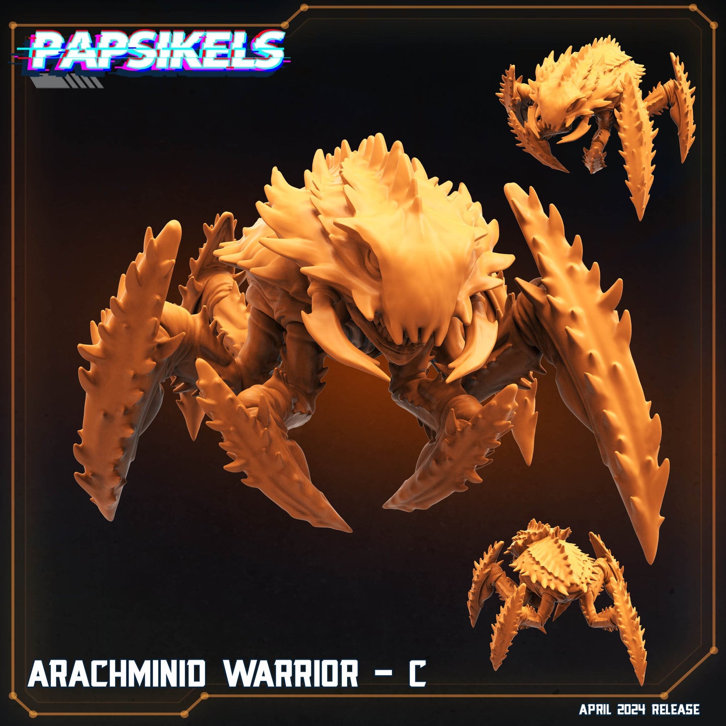 Arachminid Warriors | Dropship Troopers | Papsikels | 32mm Miniature