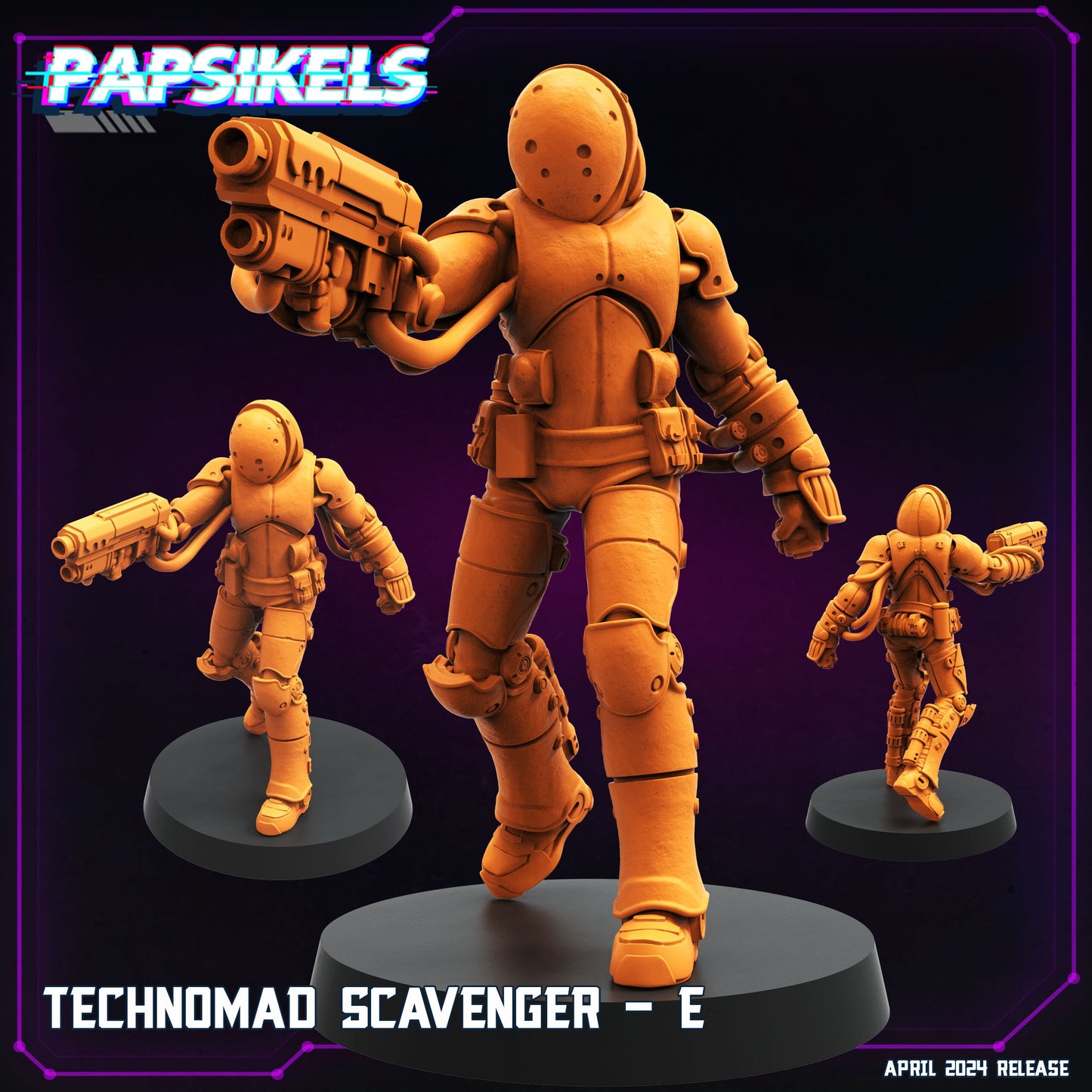 Cyberpunk, Technomad Scavengers - Blame Anime, Papsikels, 32mm or 75mm Mini