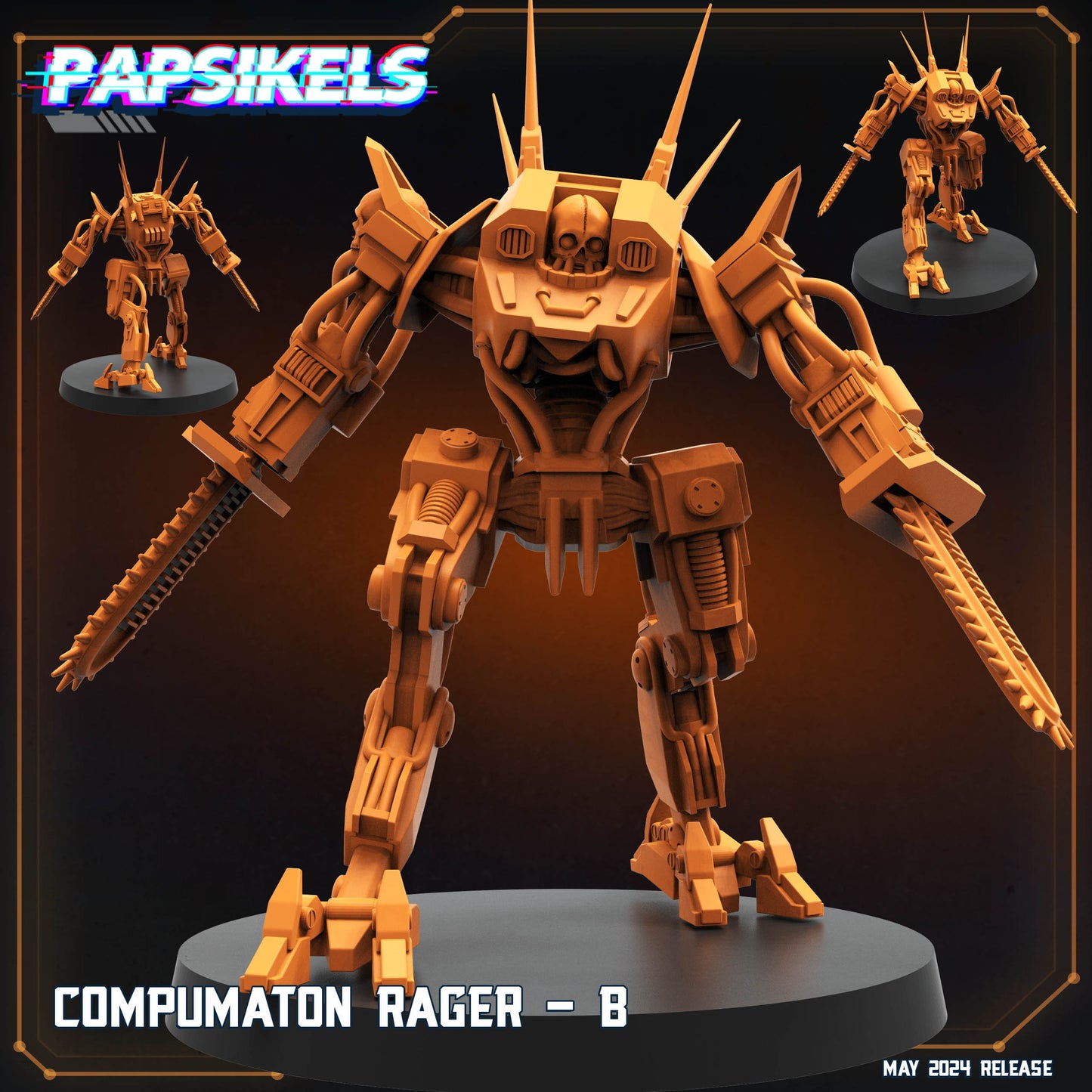 Compumaton Ragers | Helljumpers | Papsikels | 32mm Miniature