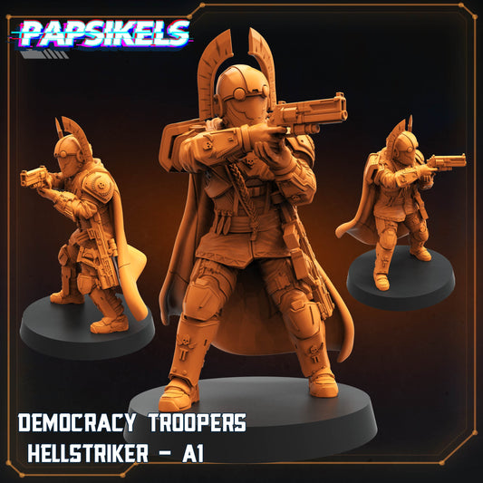 Helljumpers, Democracy Troopers Hellstrikers, Papsikels, 32mm Mini