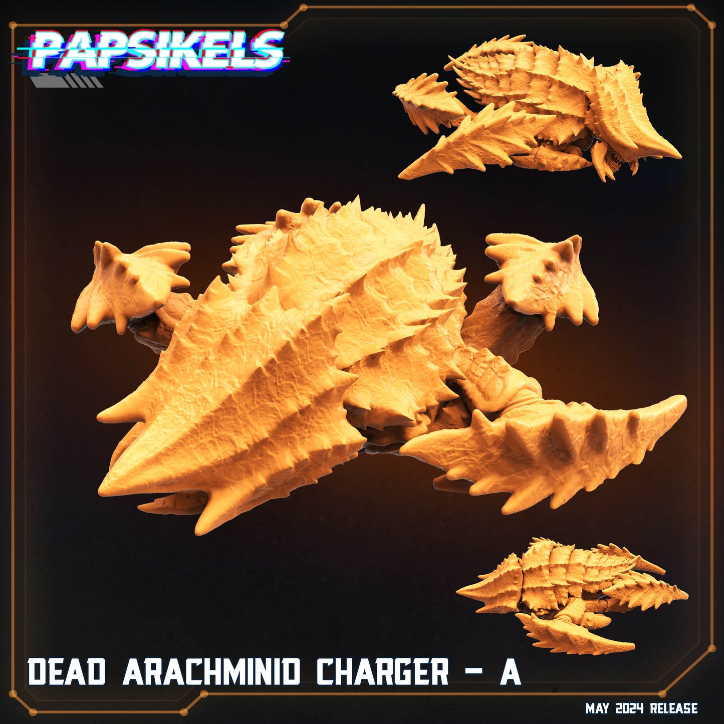 Arachminid Charger | Papsikels | 32mm Miniature
