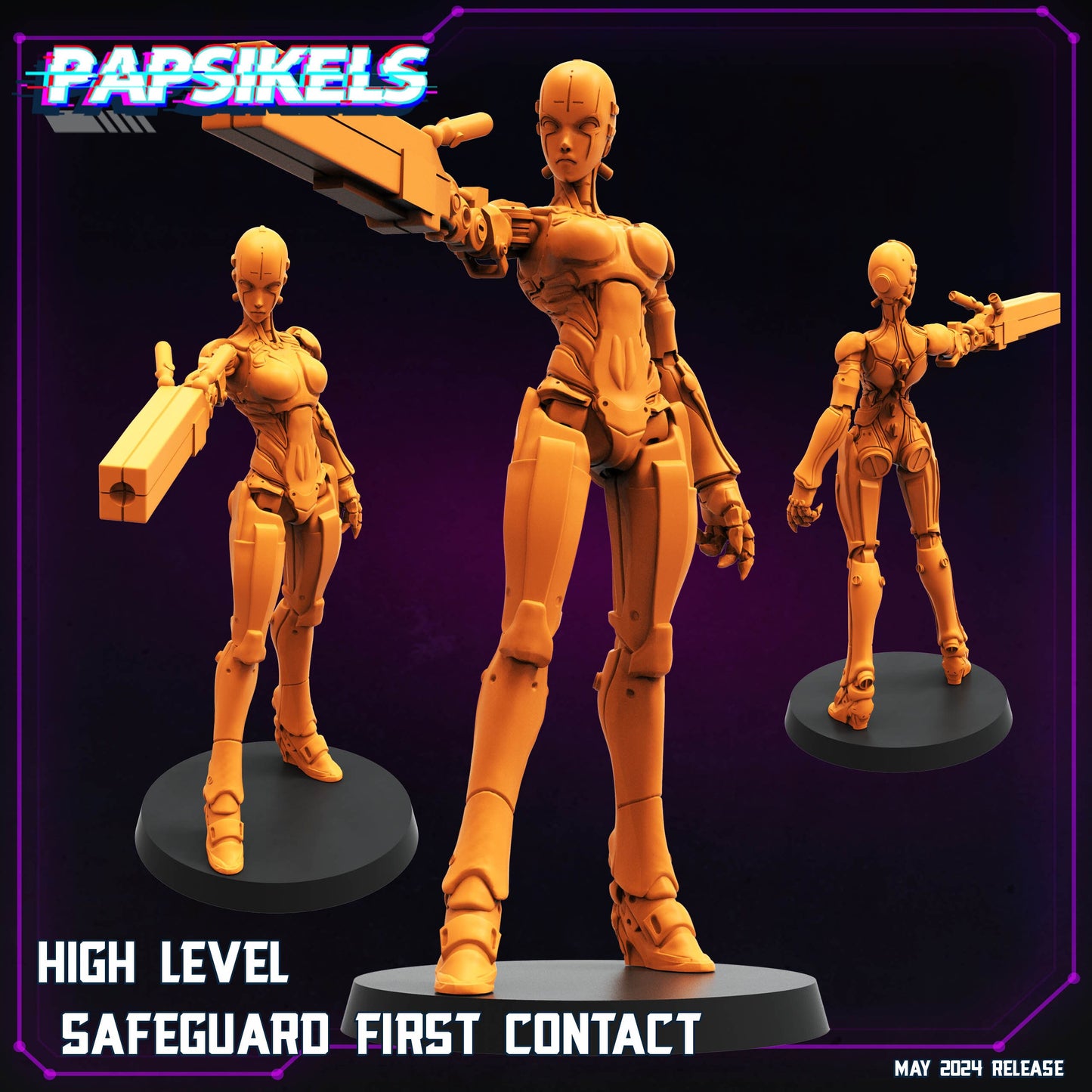 Cyberpunk, High Level Safeguard - Blame Anime, Papsikels, 32mm or 75mm Mini
