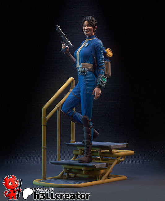 Lucy MacLean - Fallout TV Series (fan art) | Miniature scale 1:15 | h3LL Creator | DIY Model Kit