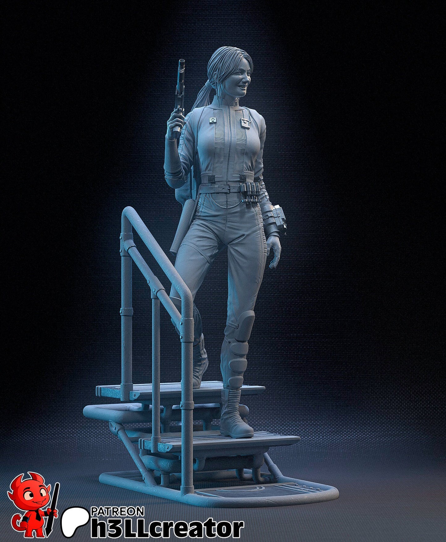 Lucy MacLean - Fallout TV Series (fan art) | Miniature scale 1:15 | h3LL Creator | DIY Model Kit