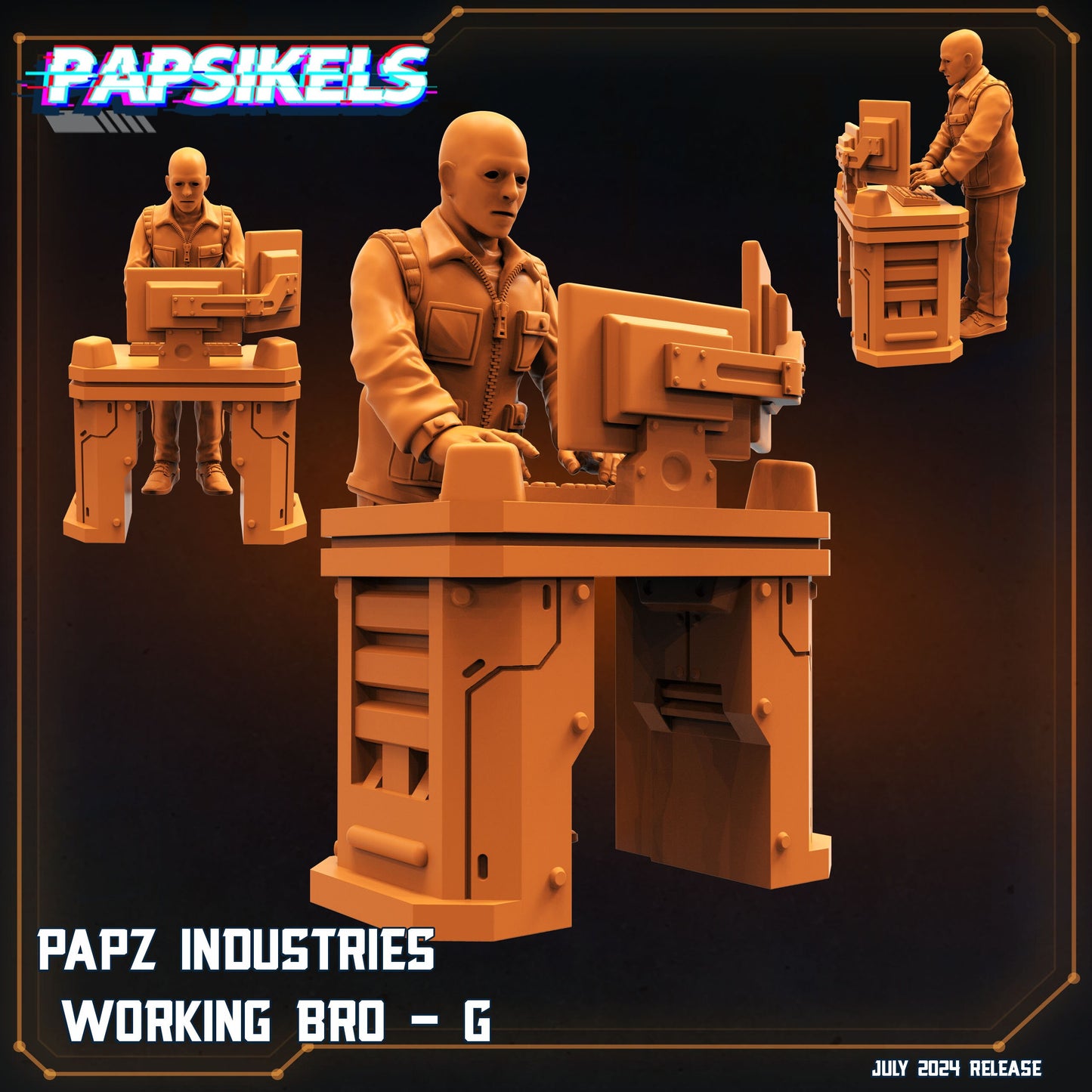 Aliens Vs Humans, Working Bros Set 2 / Working Joes , Papsikels, 32mm Mini