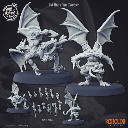 IlnoxThe Bomber | Kobolds | April 2020 | 32mm Scale | 25mm Base | CastNPlay | Dungeons and Dragons | TTRPG | Resin Miniatures