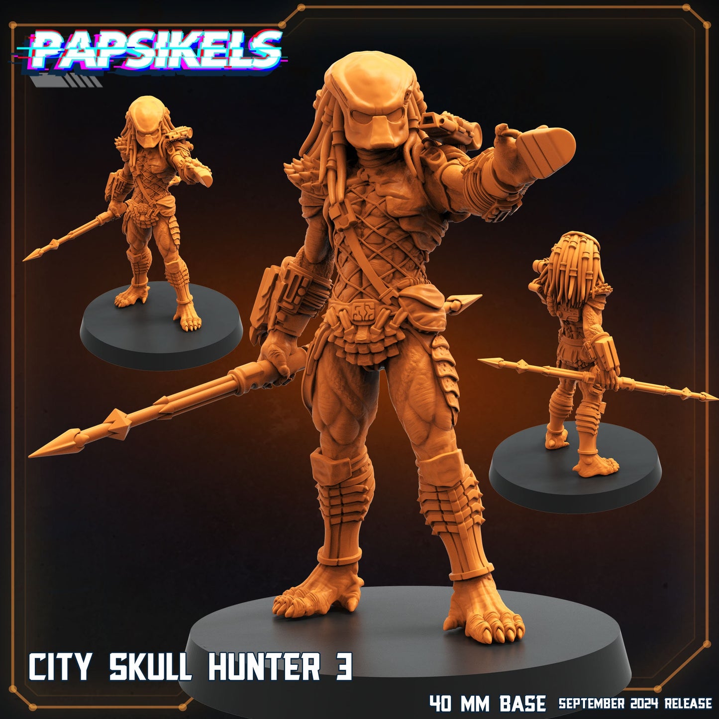 Skull Hunters - City Skull Hunters, Papsikels, Resin - Tabletop miniature - 32mm