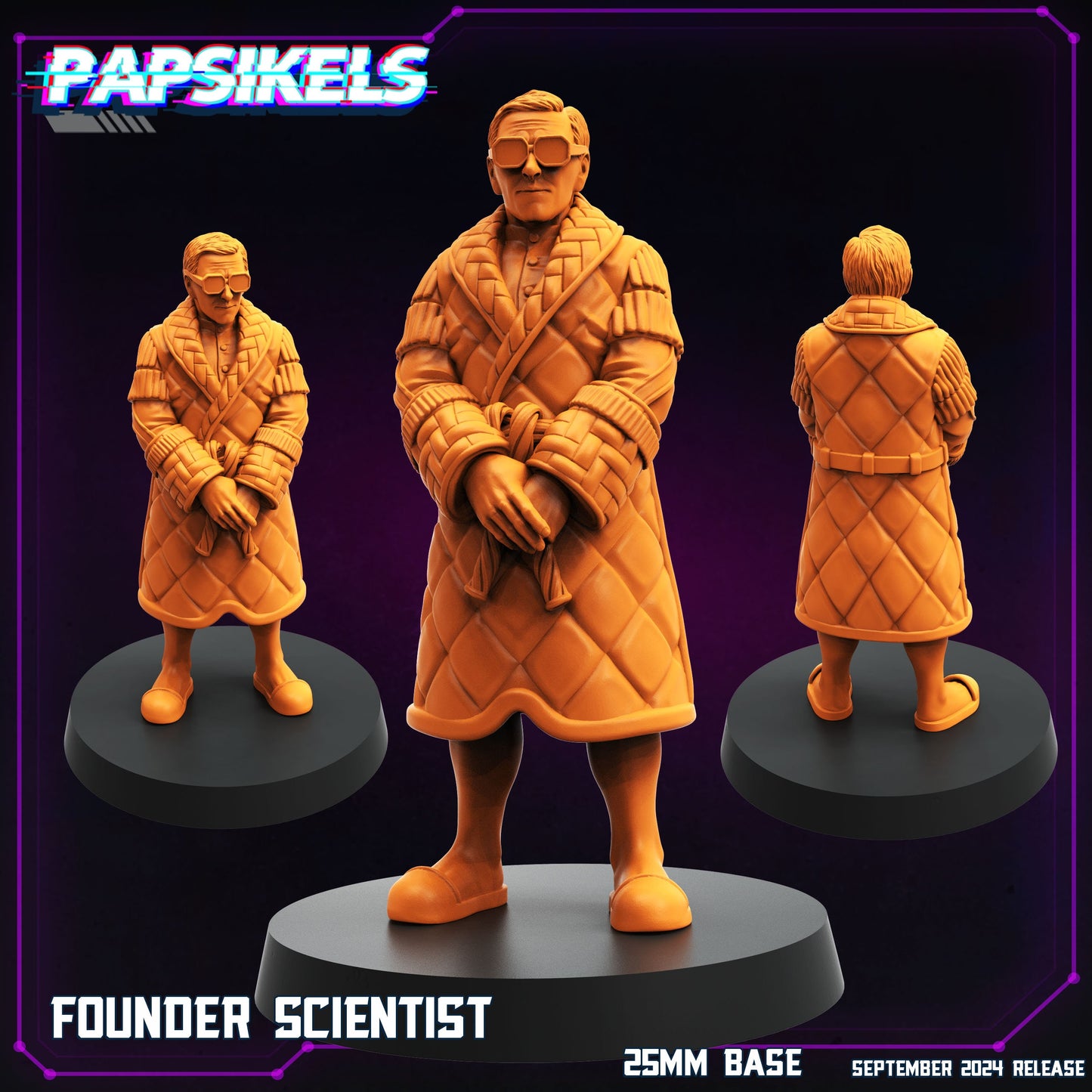 Cyberpunk, Founder Scientist, Papsikels, 32mm Mini