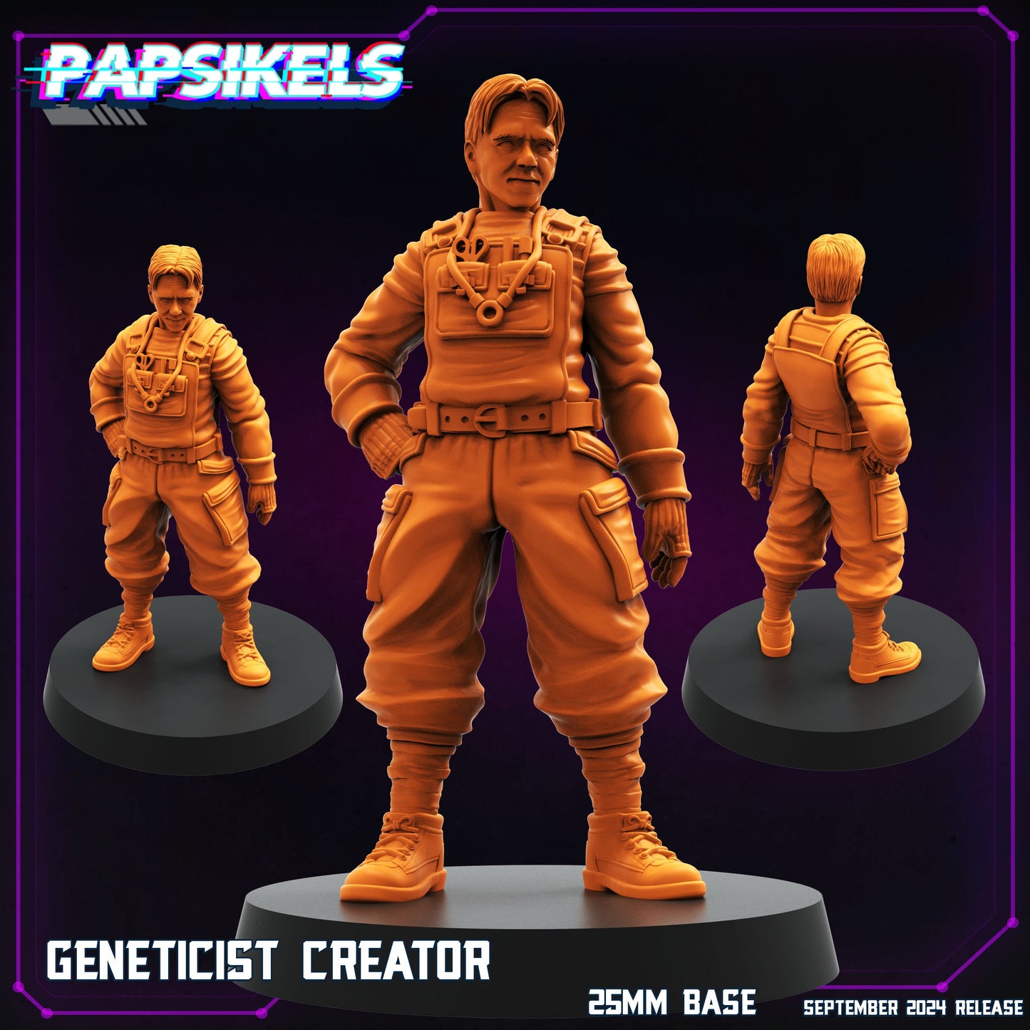 Cyberpunk, Geneticist Creator, Papsikels, 32mm Mini