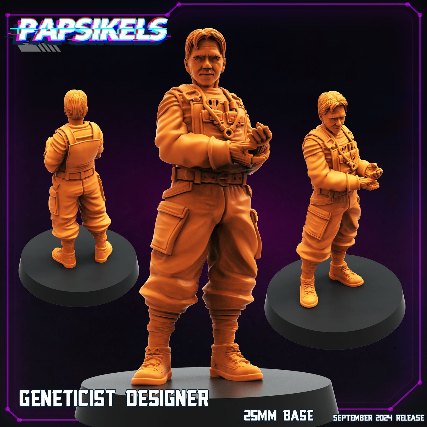 Cyberpunk, Geneticist Designer, Papsikels, 32mm Mini