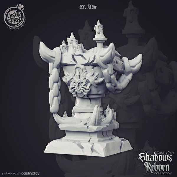Altar | Shadows Reborn| July 2019 | 32mm Scale | CastNPlay | Dungeons and Dragons | TTRPG | Resin Miniatures
