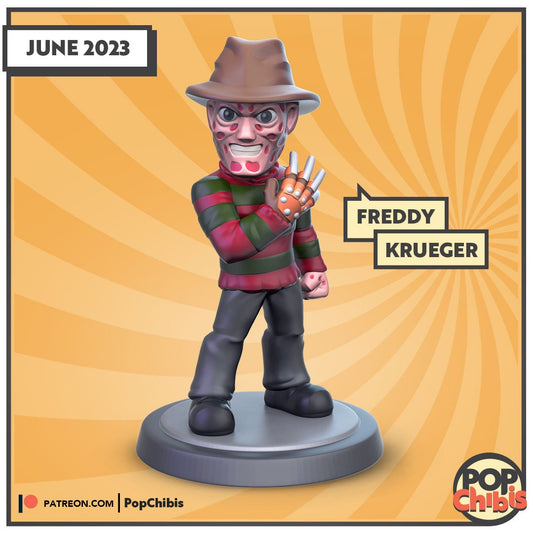 Freddy Krueger Chibi | KS | 75mm Scale | Pop Minis | Pop Chibis | Resin Miniatures