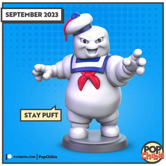 Ghostbusters - Stay Puft Chibi | KS | 75mm Scale | Pop Minis | Pop Chibis | Resin Miniatures