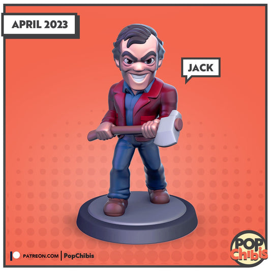 Jack The Shining Chibi | KS | 75mm Scale | Pop Minis | Pop Chibis | Resin Miniatures
