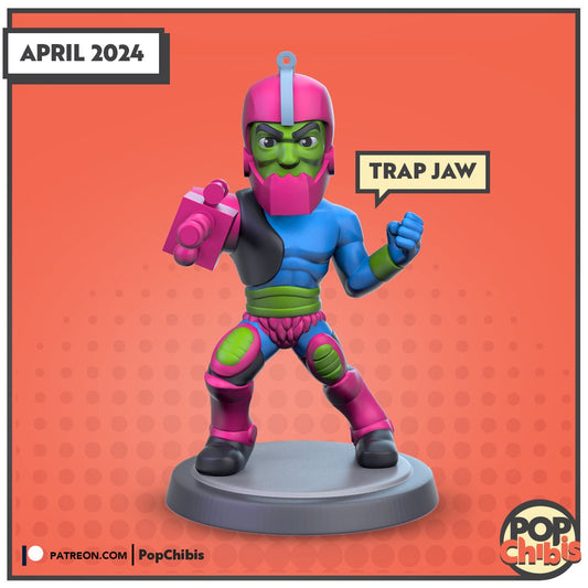 Masters of The Universe - Trap Jaw Chibi | KS | 75mm Scale | Pop Minis | Pop Chibis | Resin Miniatures