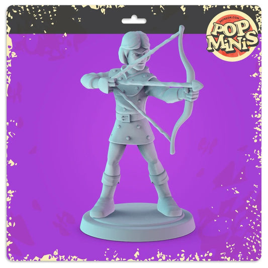 Hank the Ranger | 12 - Dungeons and Dragons Cartoon | 32mm Scale | Pop Minis | Pop Chibis | Resin Miniatures